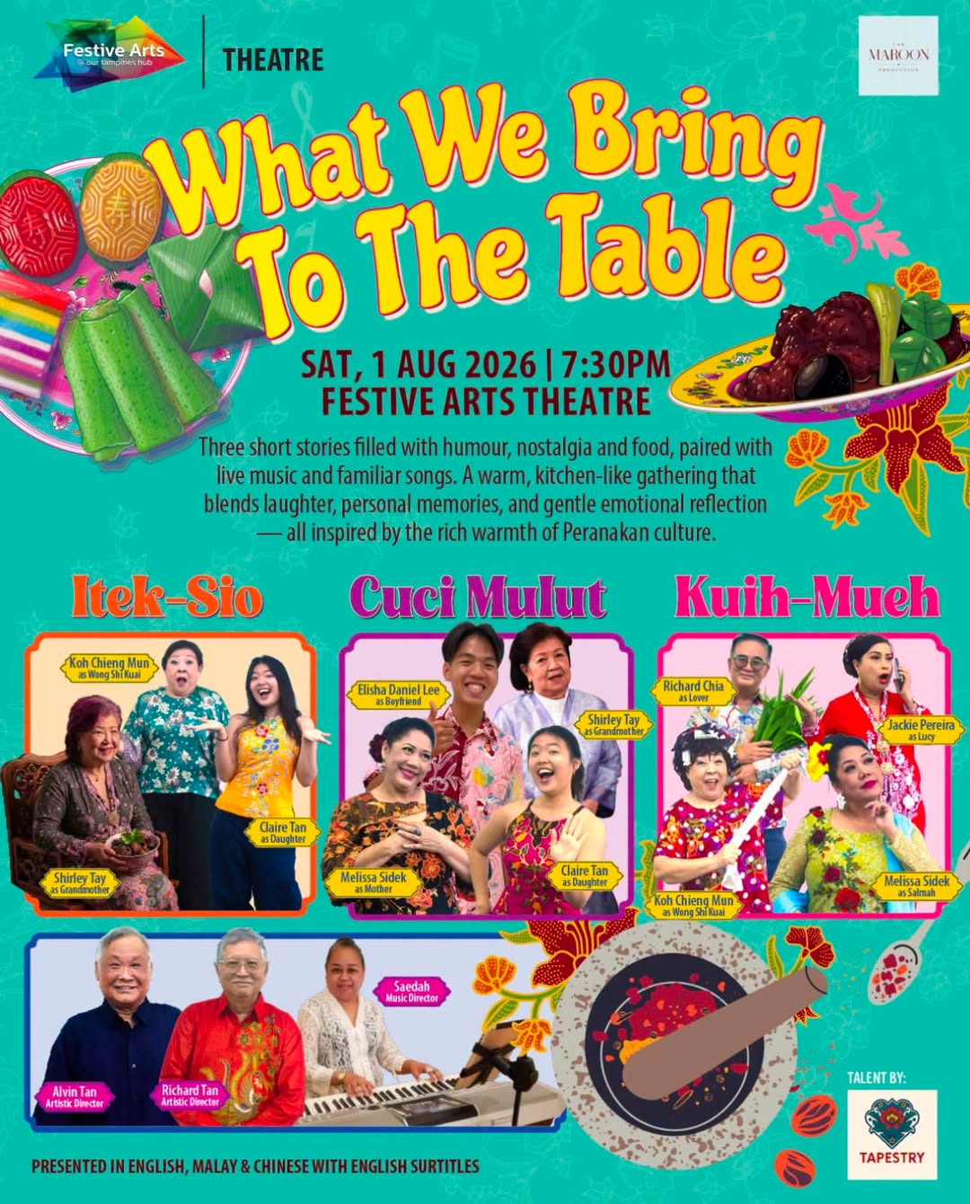 What We Bring To The Table: Peranakan Theatre at Festive Arts Theatre