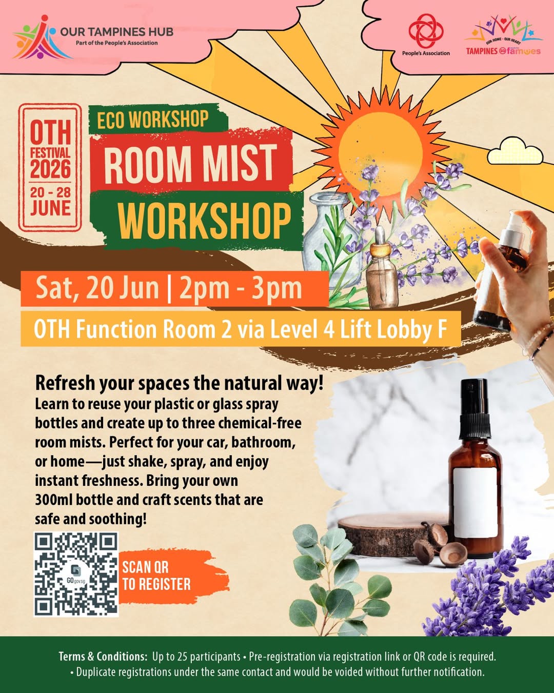 Our Tampines Hub DIY Room Mist Workshop