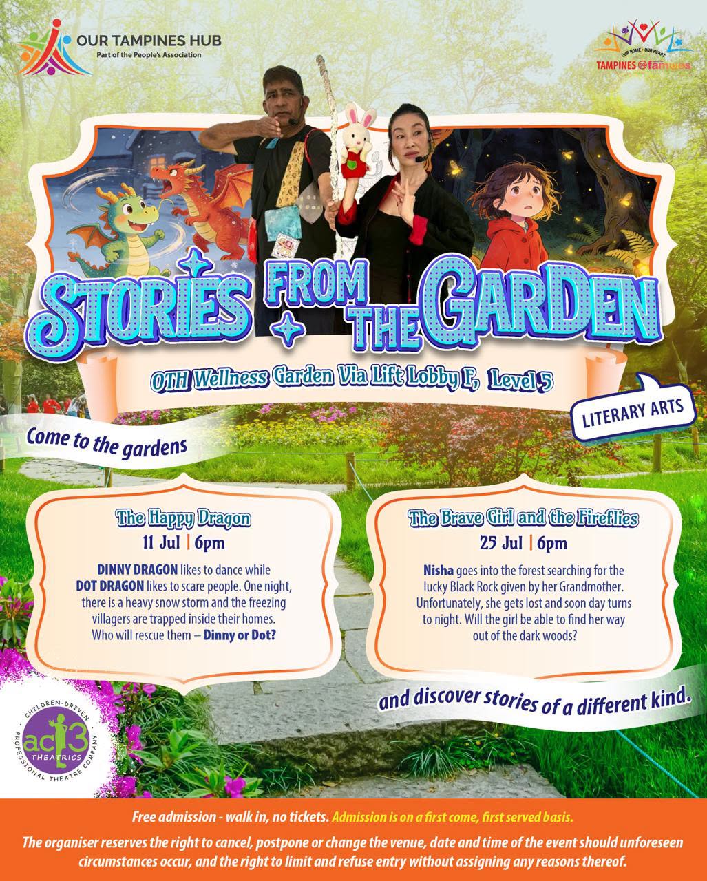 The Brave Girl and the Fireflies at Our Tampines Hub Wellness Garden