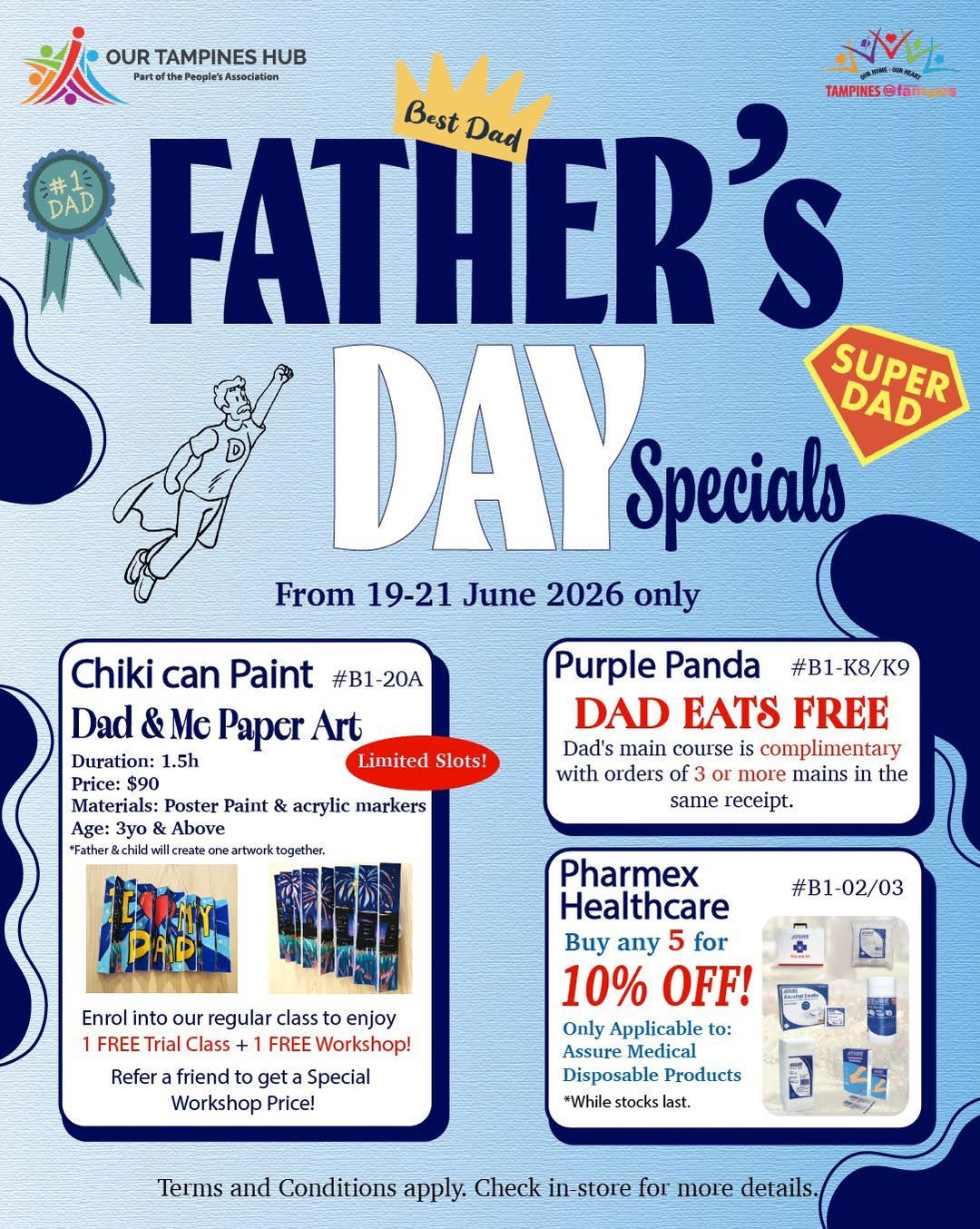 Father's Day Specials at Our Tampines Hub