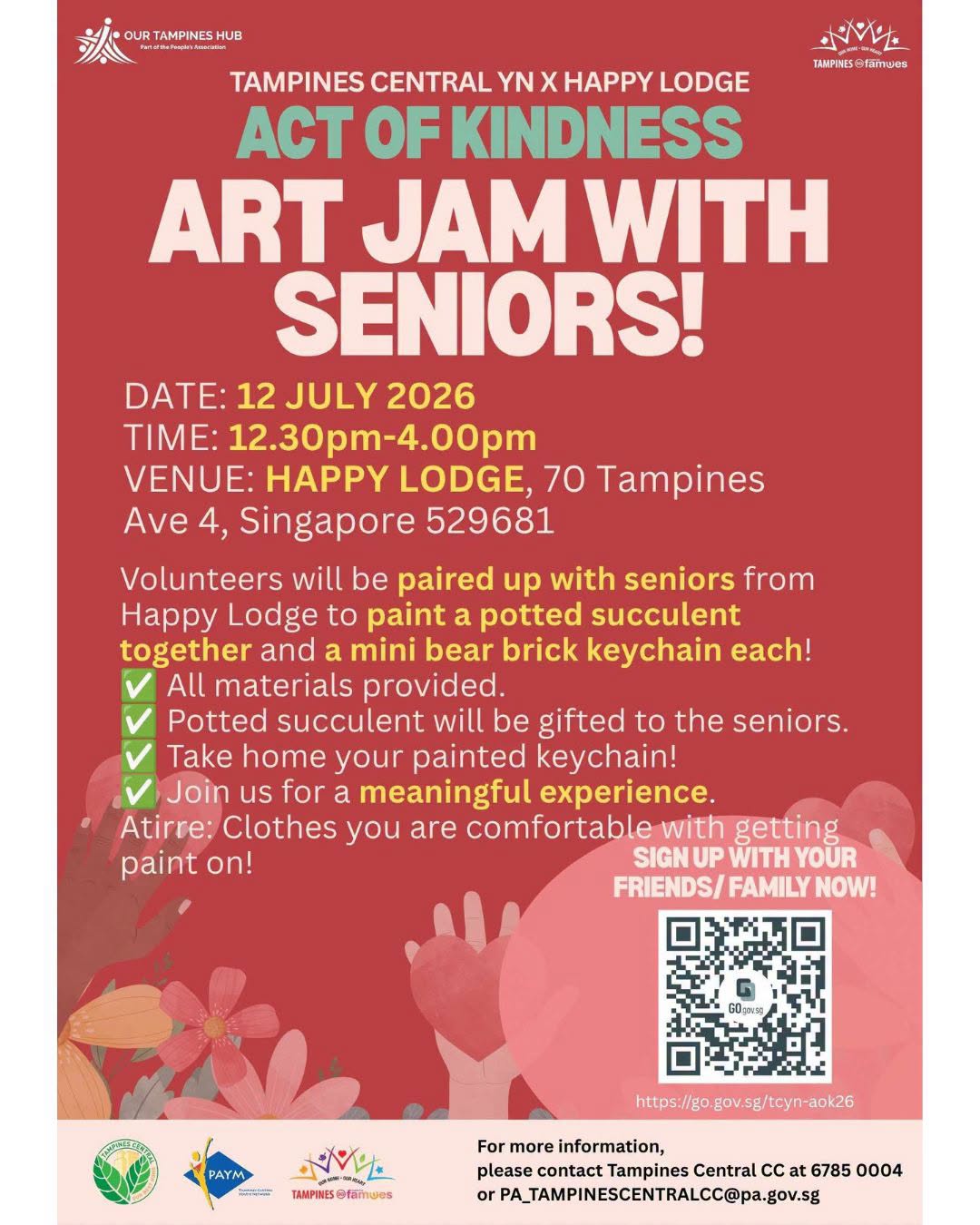 Art Jam with Seniors at Happy Lodge on 12 July 2026
