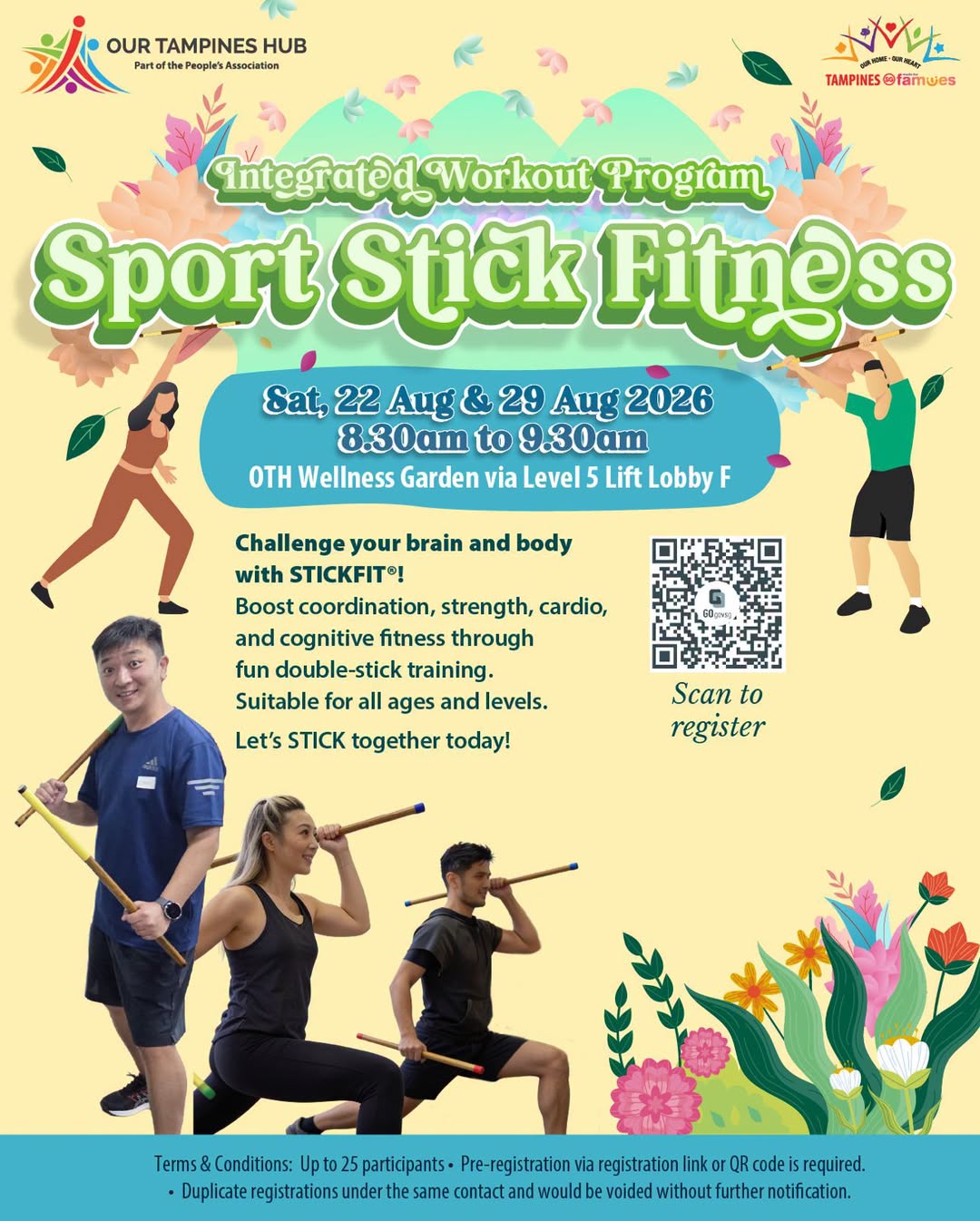 STICKFIT Double-Stick Training at OTH Wellness Garden on 22 and 29 August 2026