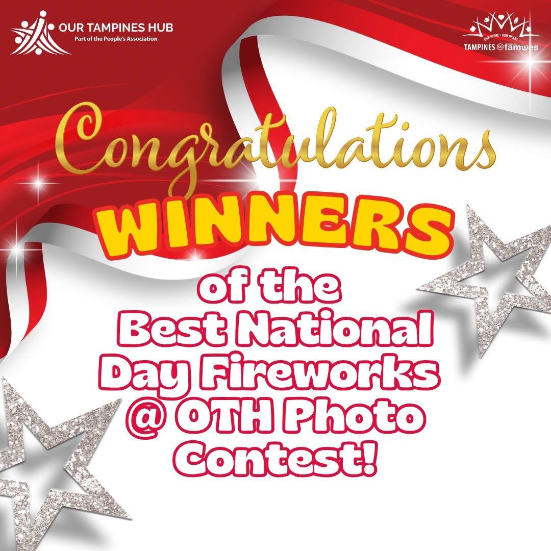 5 Winners of National Day Fireworks Photo Contest at Our Tampines Hub 2026