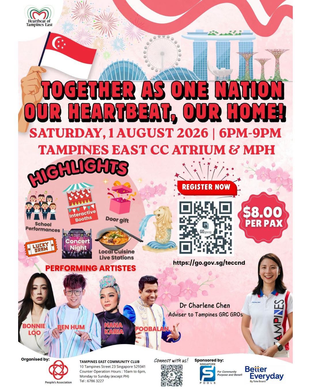 National Day Celebration at Tampines East CC poster