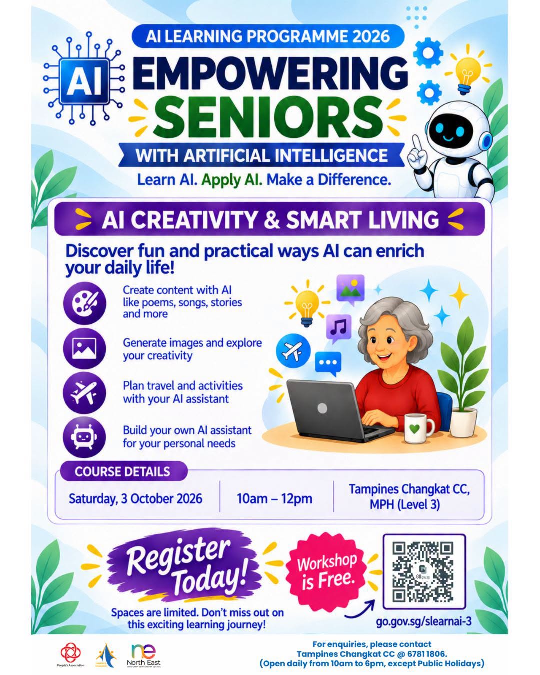 Free AI Learning Programme 2026 at Tampines Changkat CC