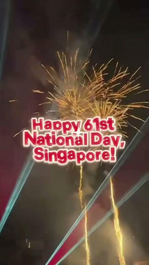 Our Tampines Hub Celebrates Singapore's 61st National Day with Fireworks