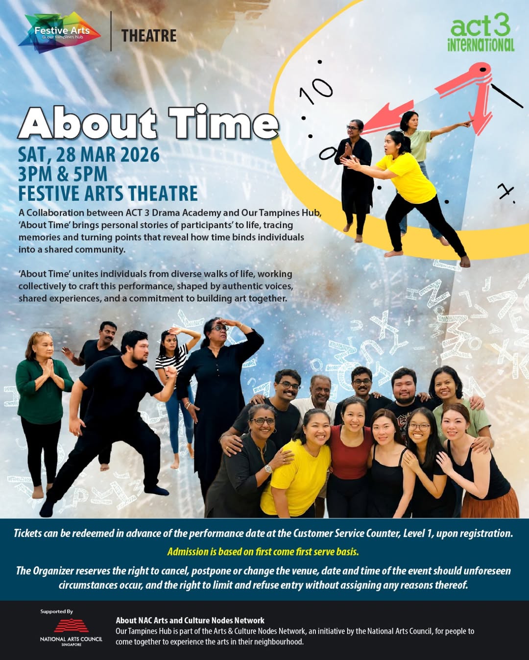 ACT 3 Drama Academy and Our Tampines Hub present About Time