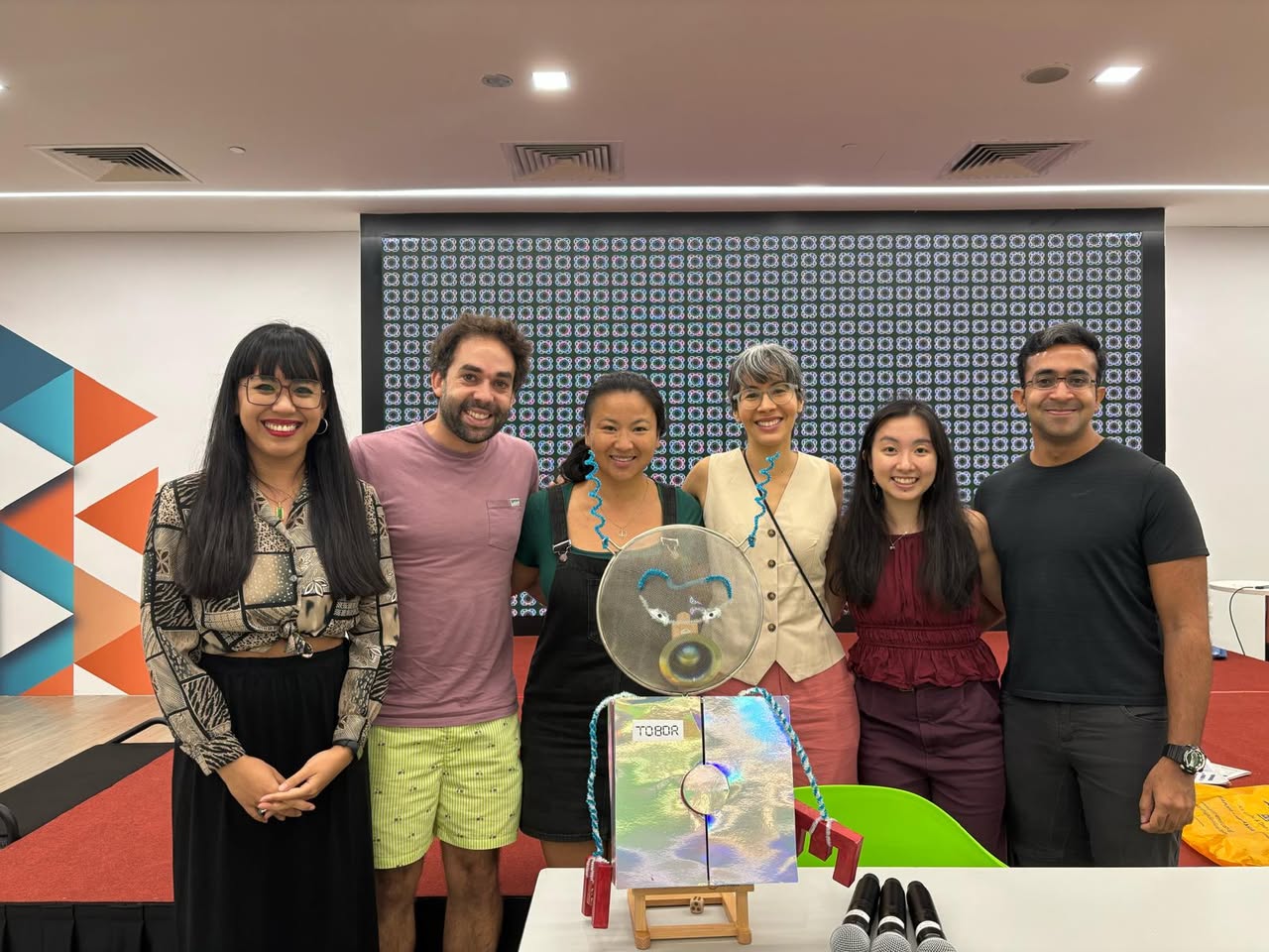 An interactive moment during a poetry session from A Few Little Words II