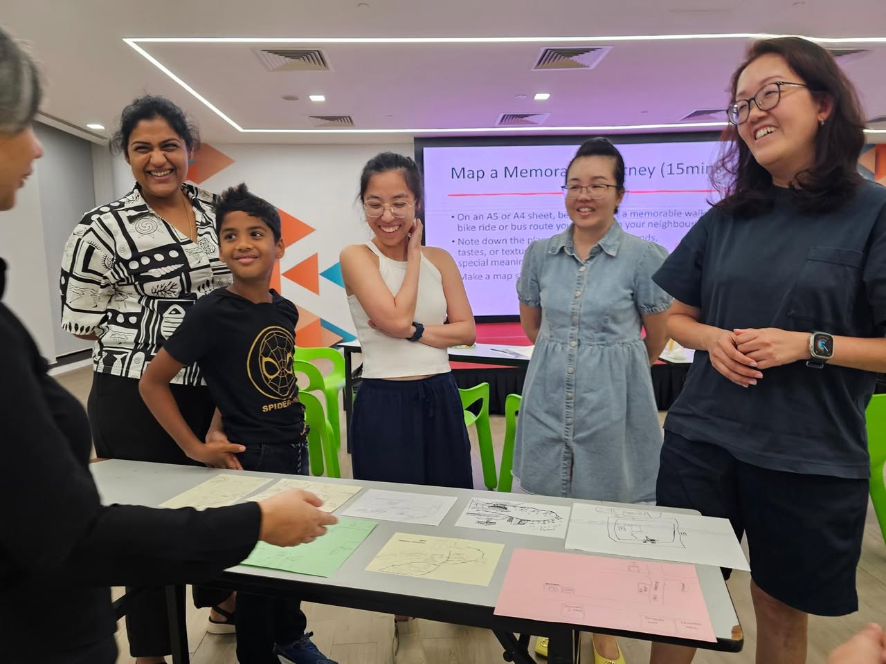 Attendees collaborating during a storytelling workshop
