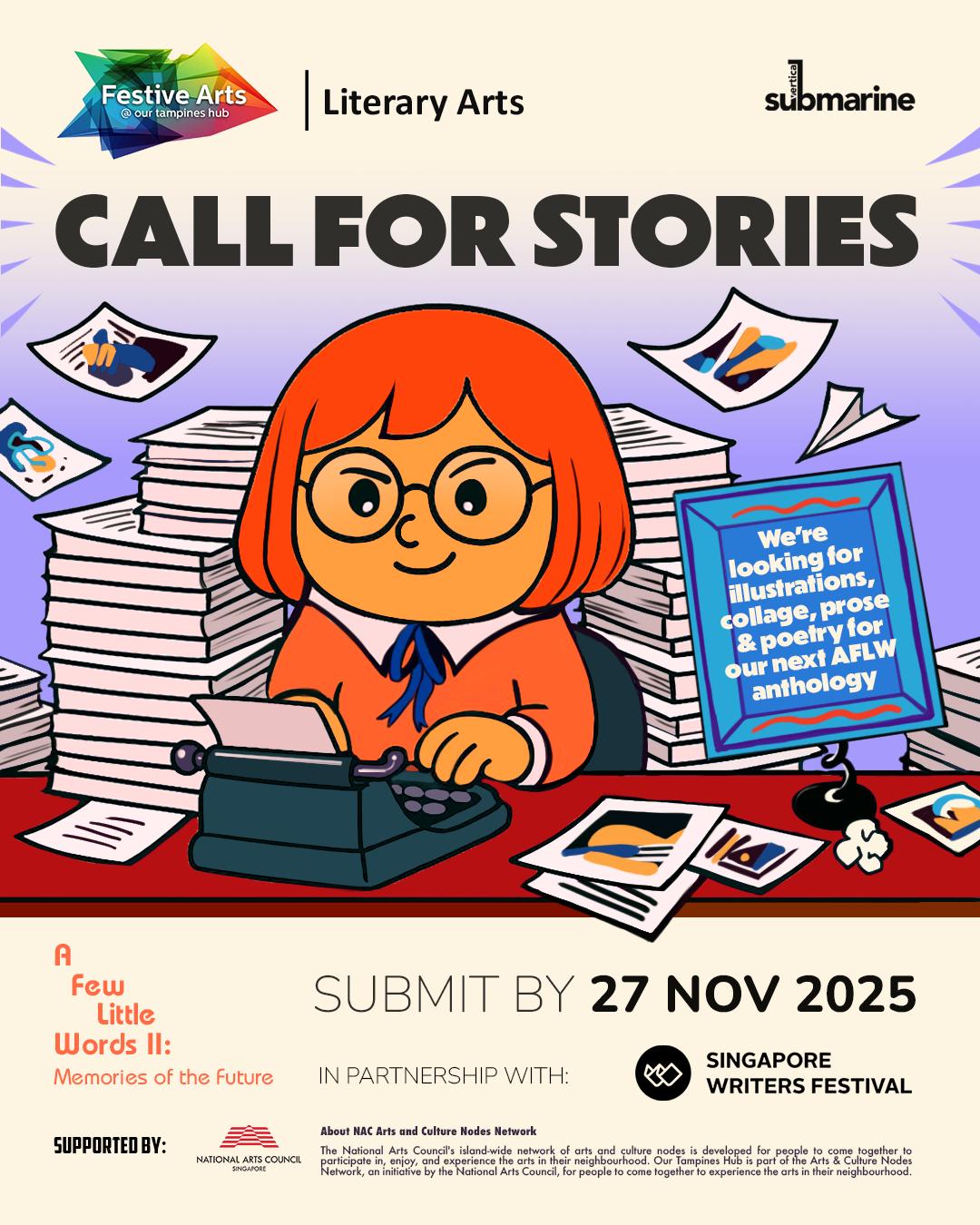 A creative collage representing memories and future concepts, suitable for an anthology submission call.