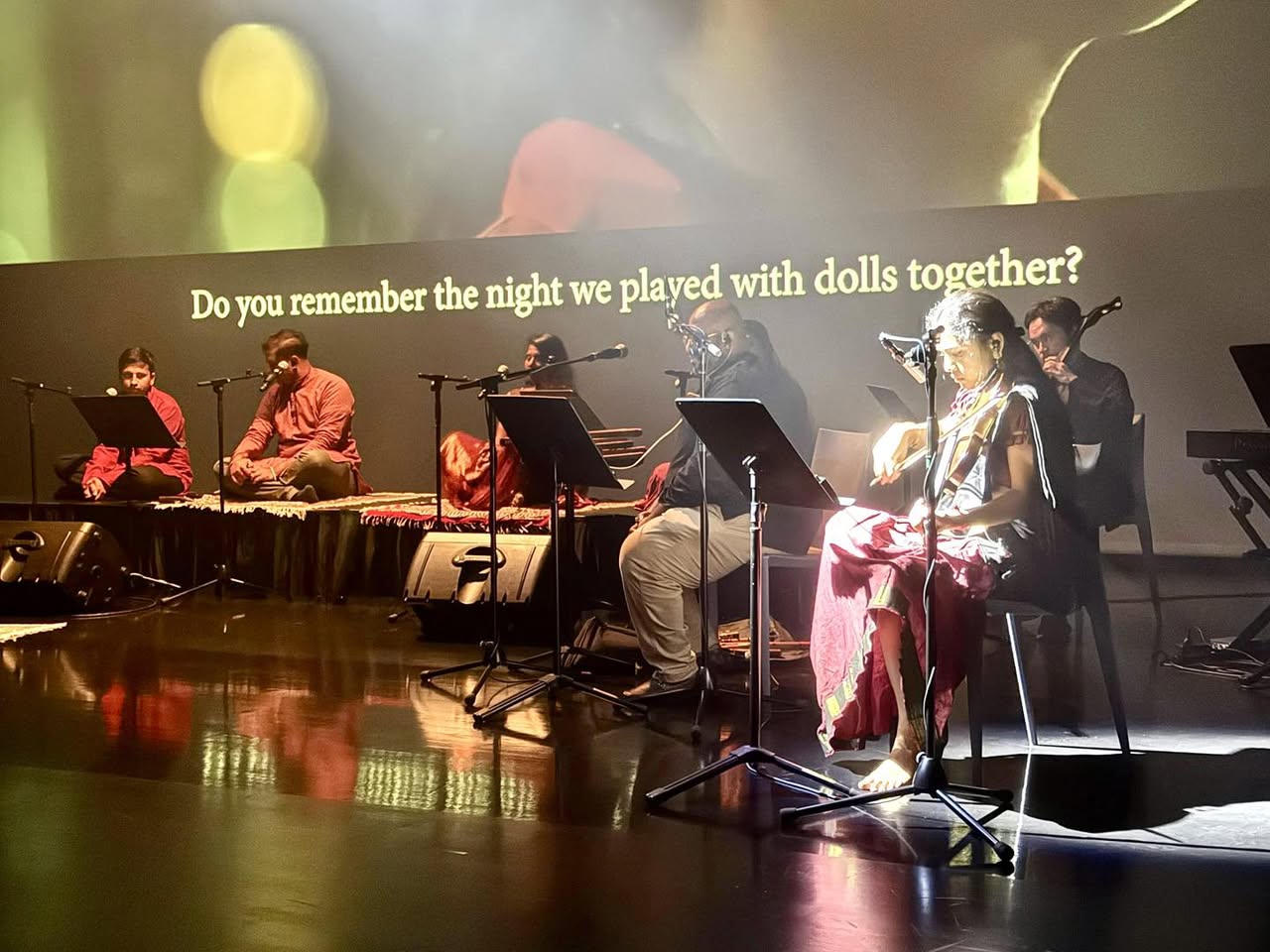 Musicians performing live during Ainthinai: A Timeless Bond