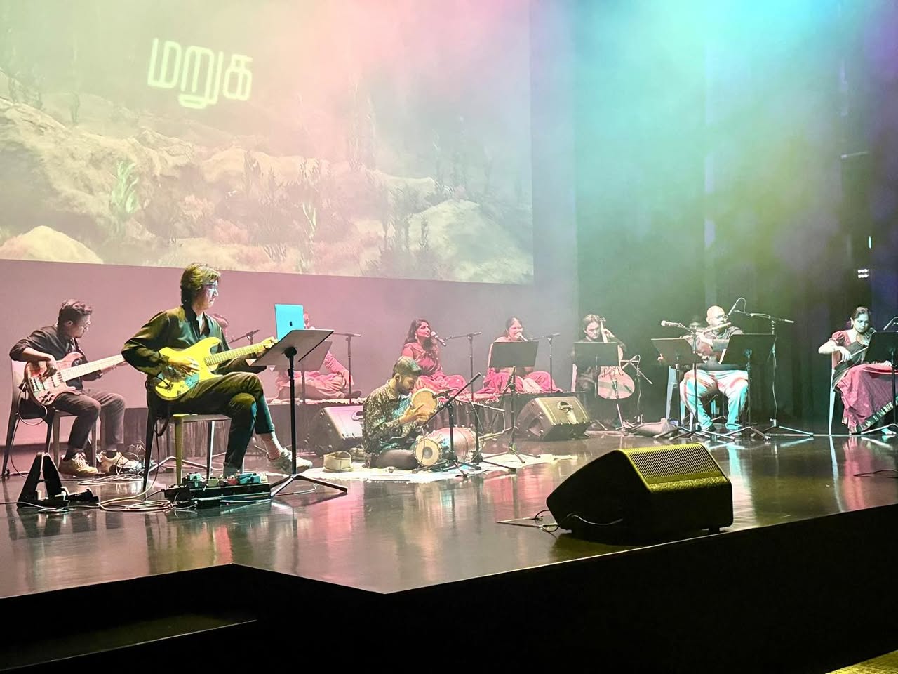 The Brahmastra Ensemble delivering a soulful performance at the Deepavali event