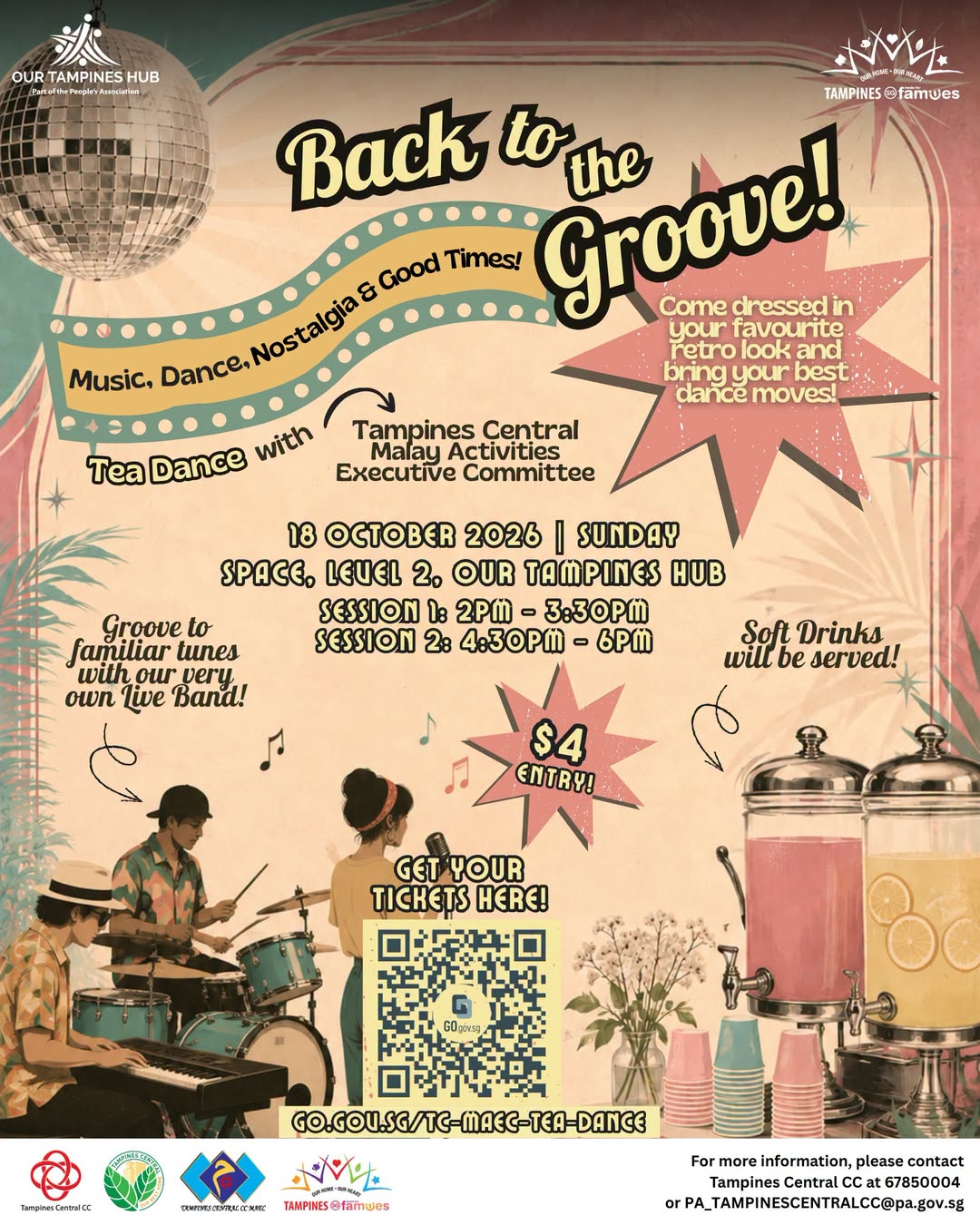 Back to the Groove Tea Dance at Our Tampines Hub