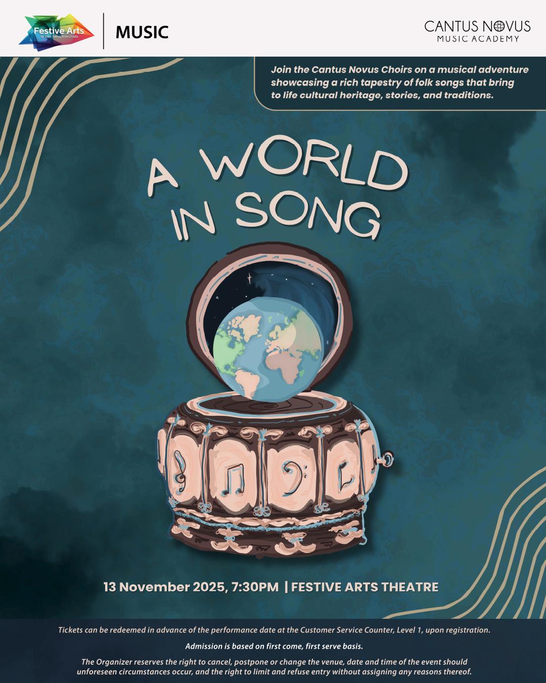 Cantus Novus Choirs performing a folk song concert