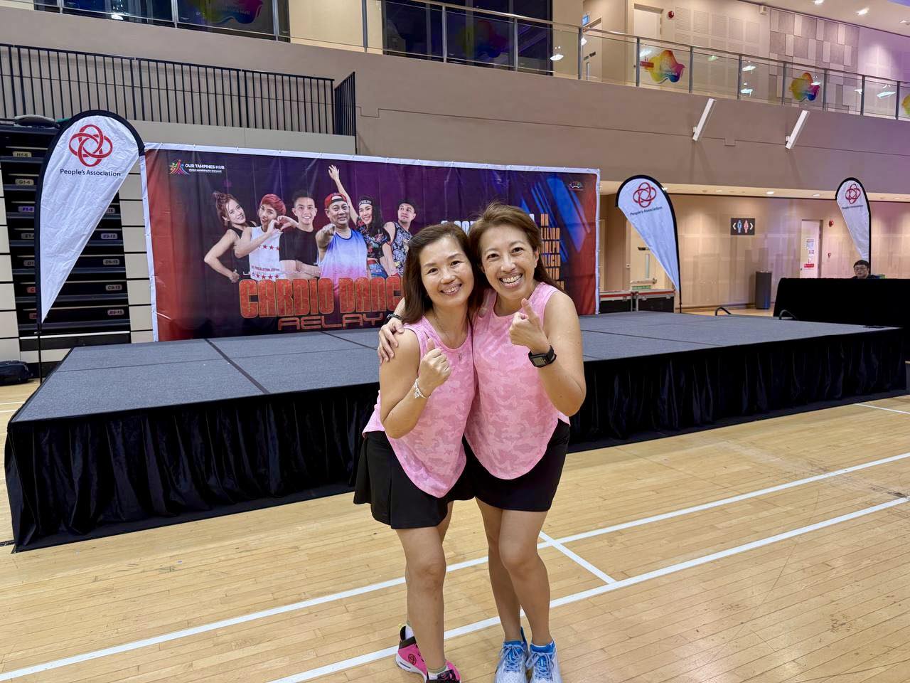 Participants enjoying the vibrant Cardio Dance Relay at Our Tampines Hub