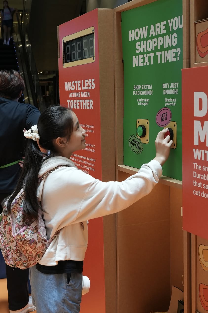 A group of people celebrating sustainable choices