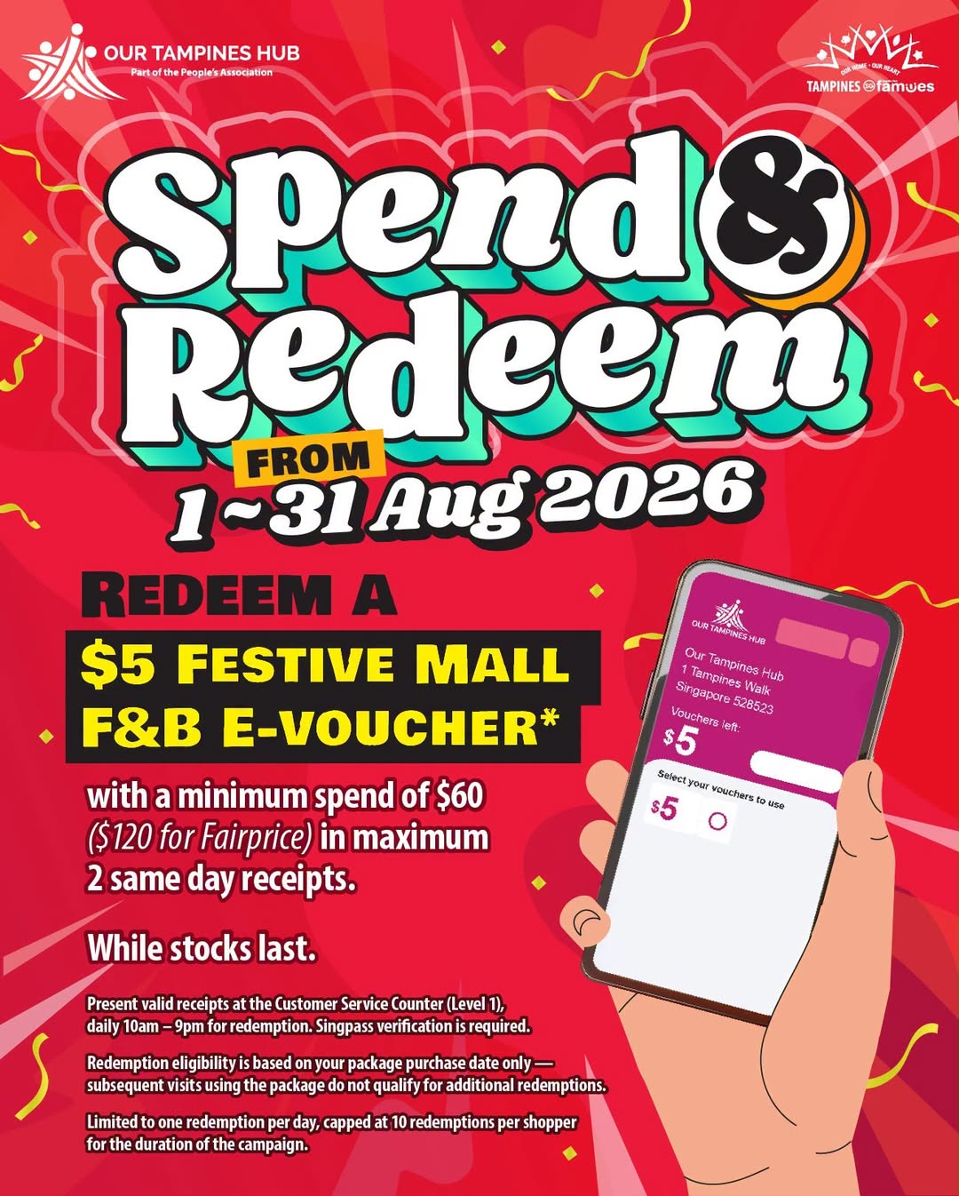 OTH National Day $5 F&B E-Voucher with $60 Spend in August 2026