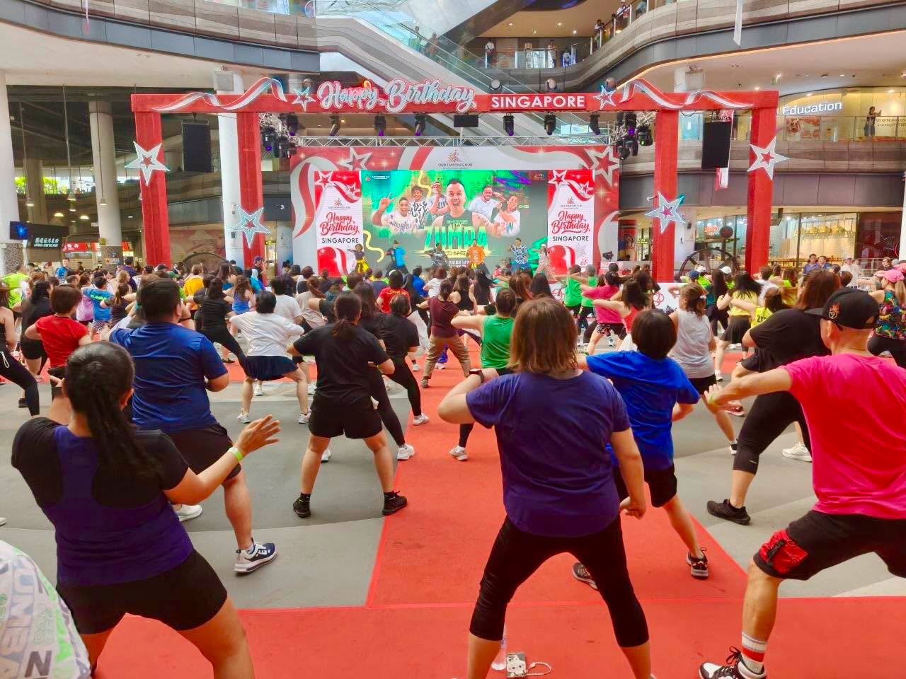 Zumba Back to Basics 2.0 Draws Crowds at Our Tampines Hub Festive Plaza