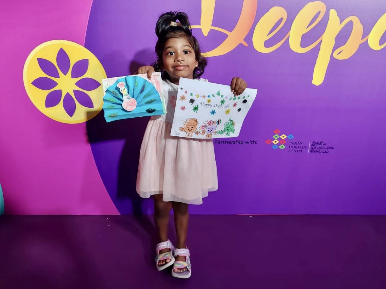 Vibrant Deepavali exhibition scene