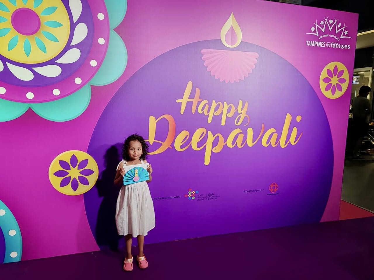 Vibrant Deepavali exhibition scene