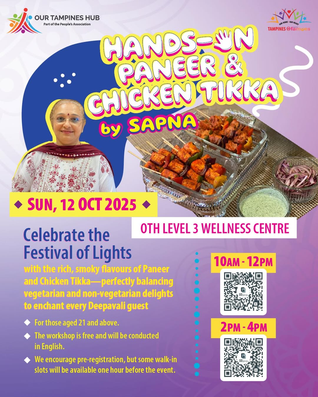 Delicious Paneer and Chicken Tikka skewers ready to be served