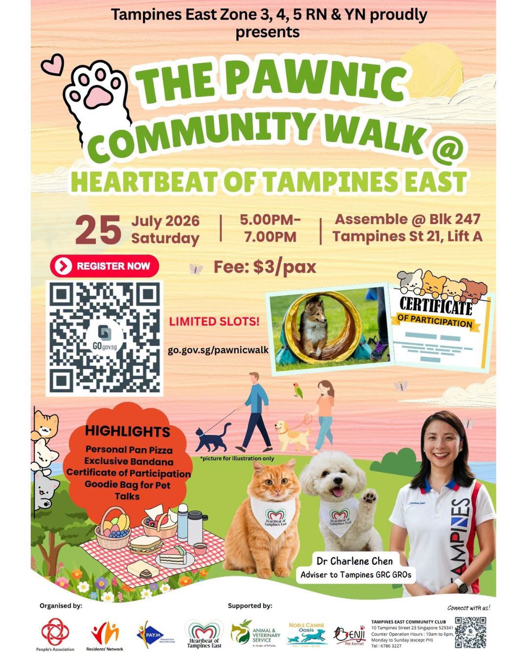 The Pawnic Community Walk at Tampines East on 25 July 2026