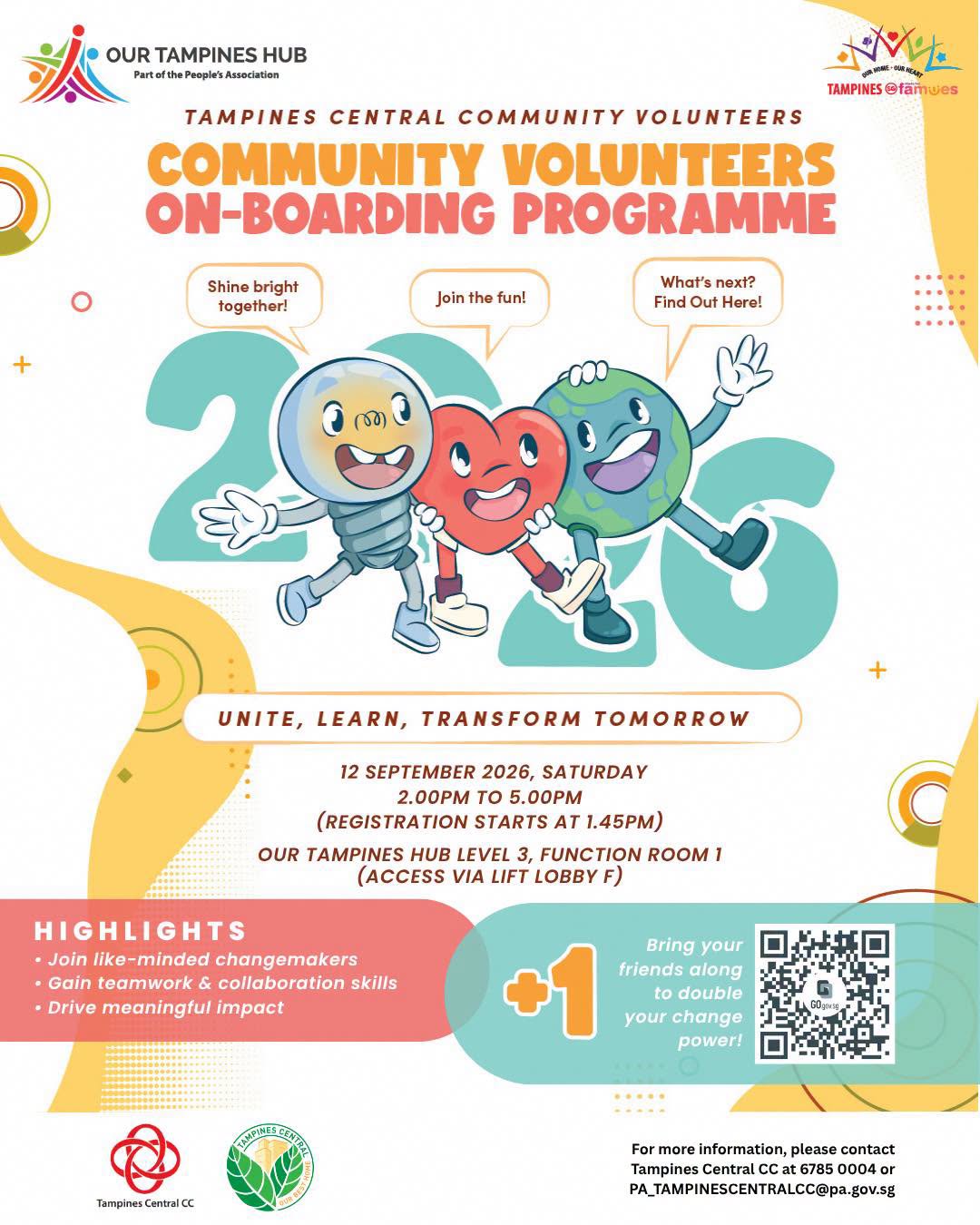 Tampines Central Community Volunteers Onboarding Programme