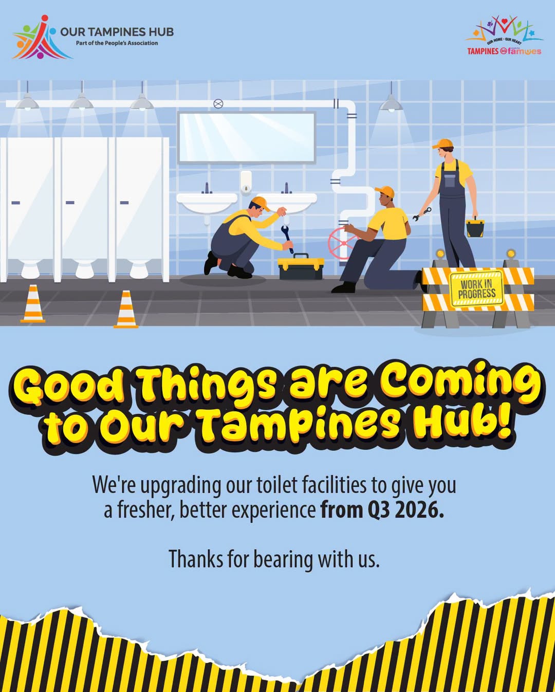 Our Tampines Hub To Upgrade Public Toilets From Q3 2026