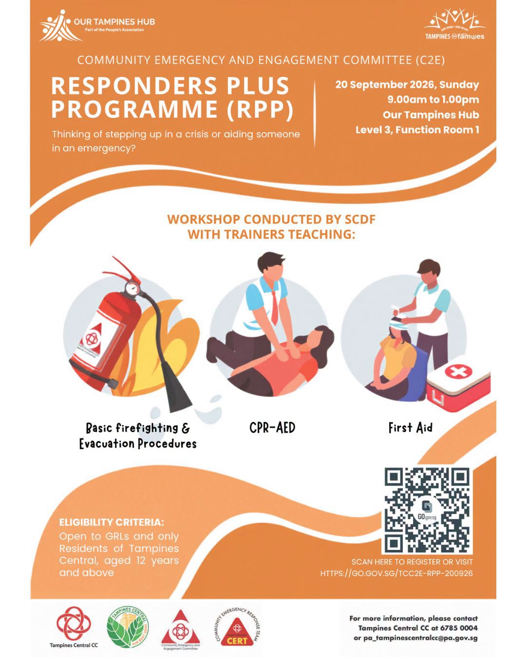 SCDF Responders Plus Programme at Our Tampines Hub on 20 September 2026