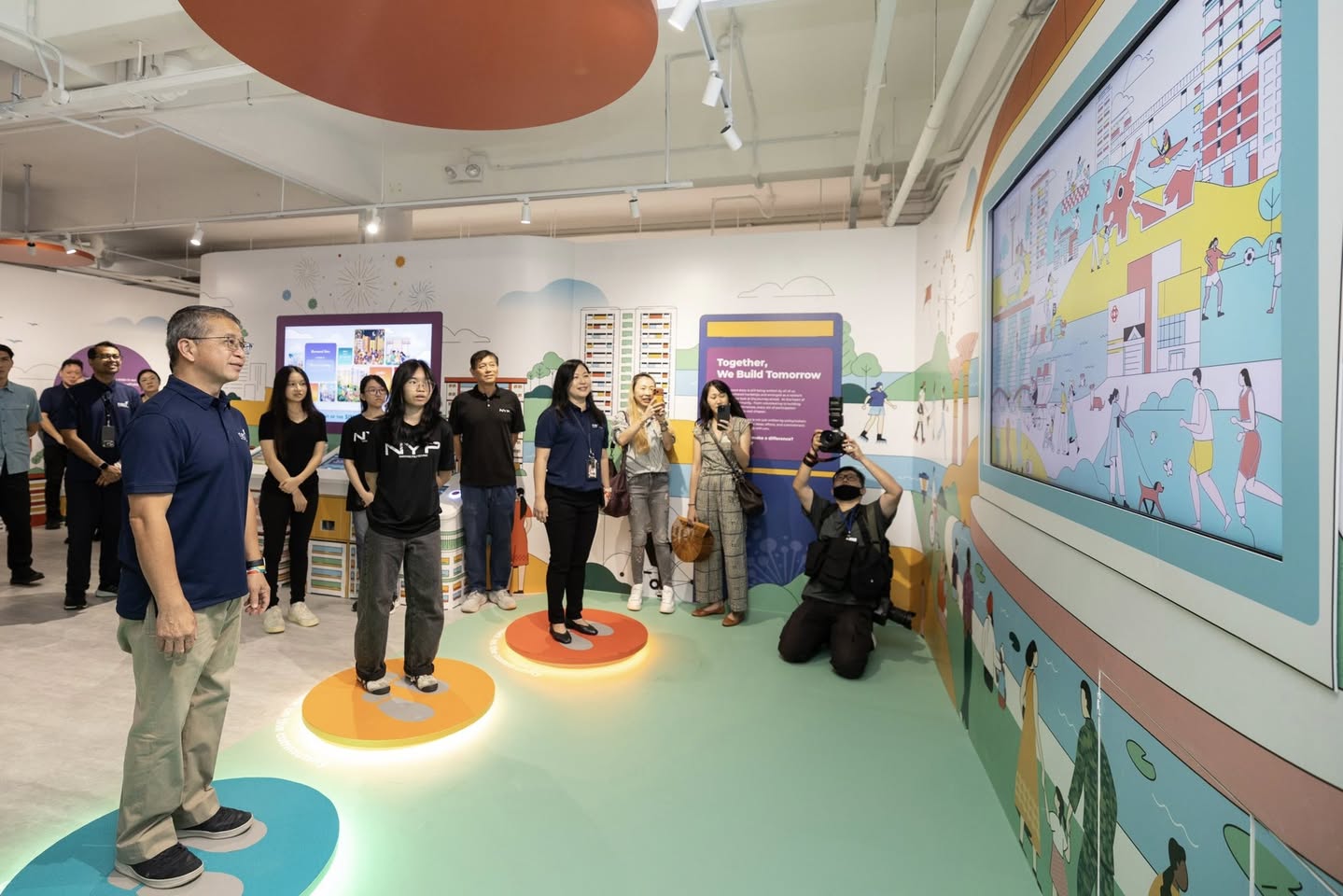 Exhibition display at the Our Community Gallery