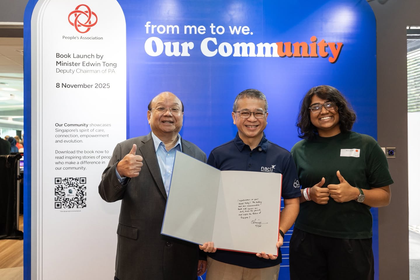 People gathering at a vibrant community celebration