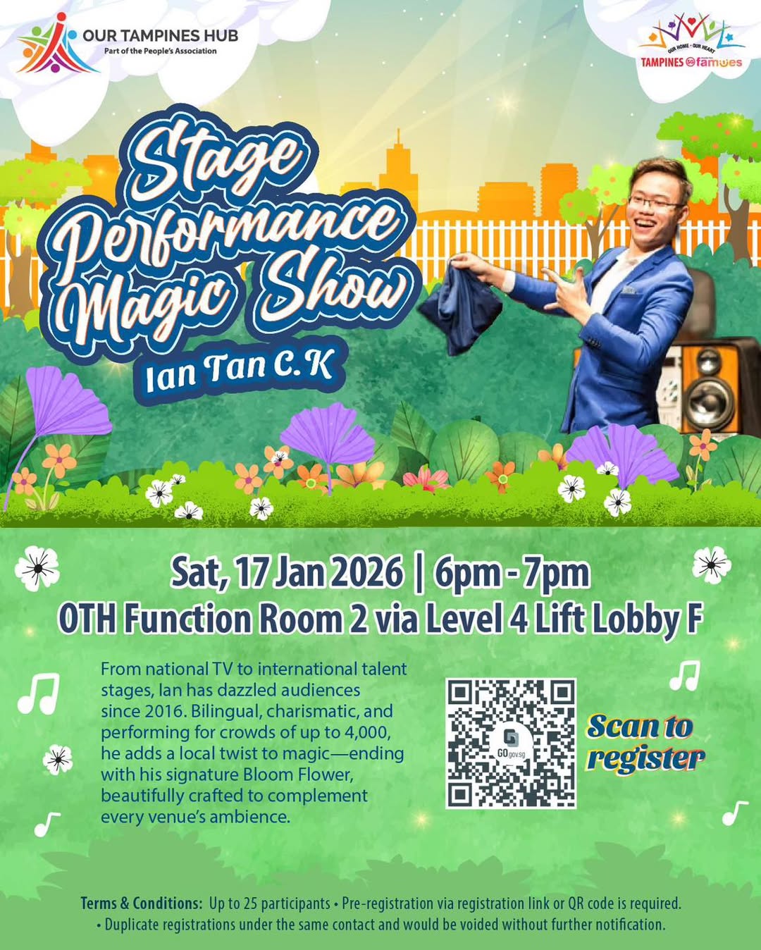 Upcoming community events at Our Tampines Hub