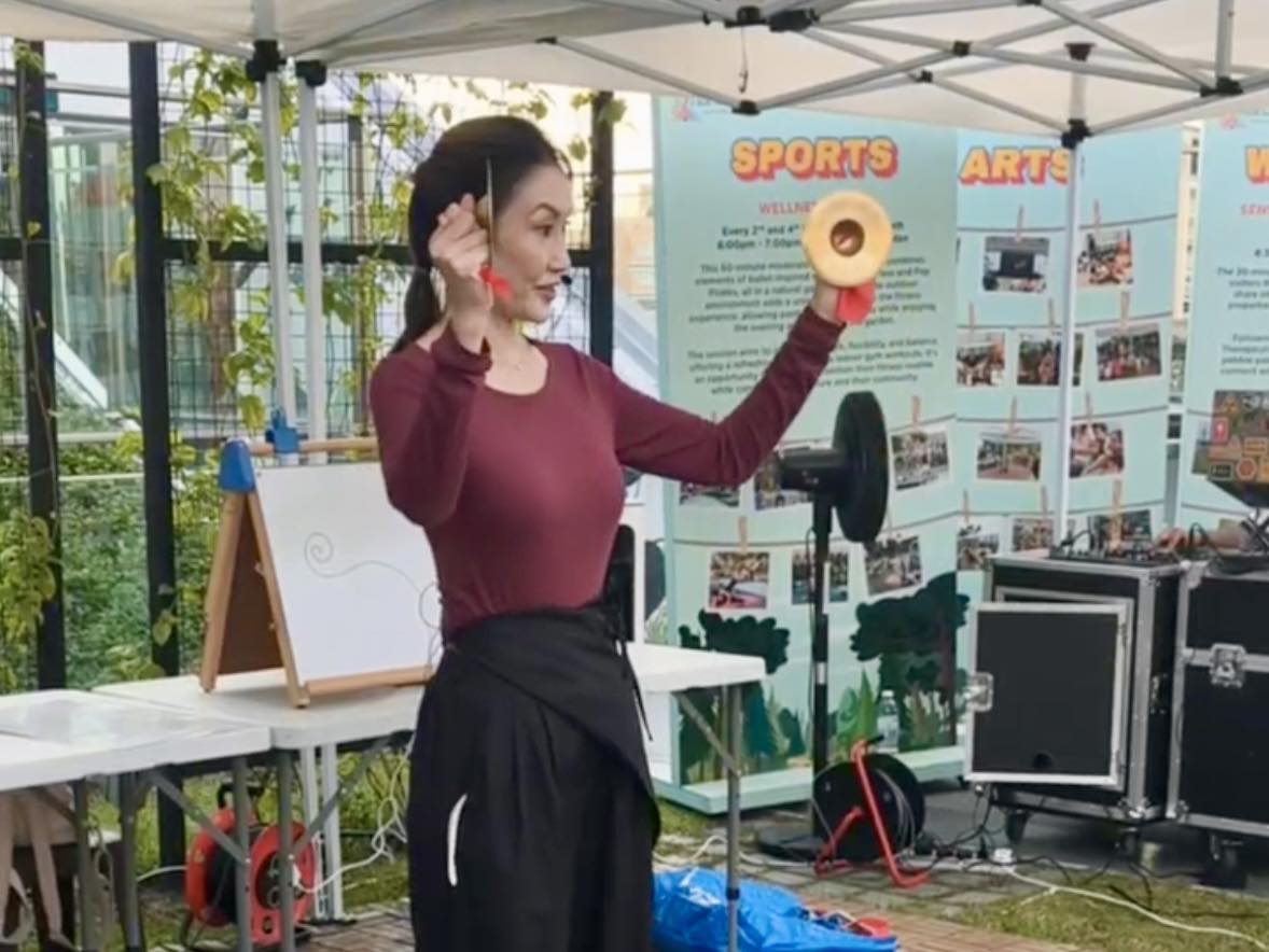 Outdoor storytelling event at Our Tampines Hub