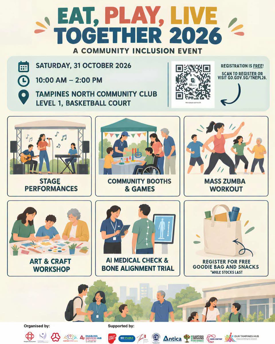 Eat Play Live Together 2026 event poster