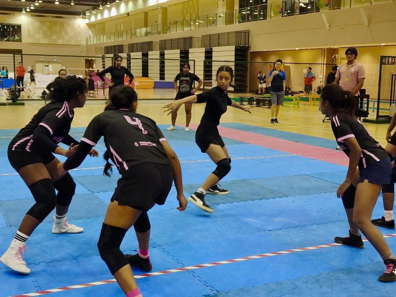 Participants at the Kabaddi clinic session