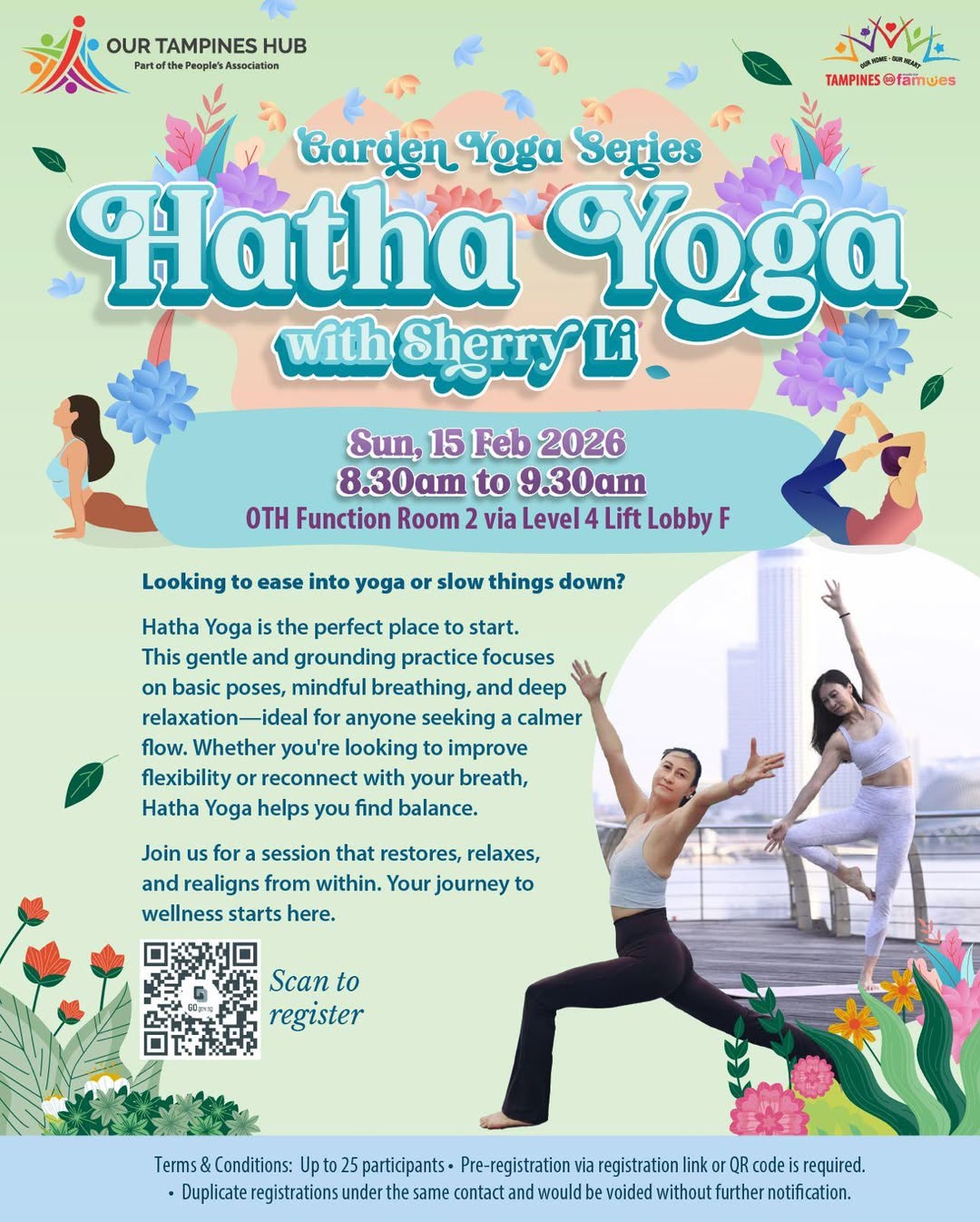 A peaceful yoga session focusing on foundational Hatha poses and mindful breathing