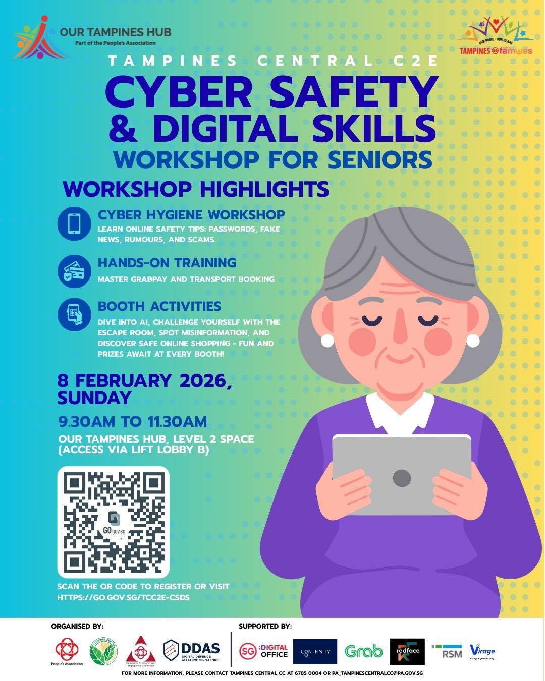 Cyber Safety and Digital Skills workshop promotional banner