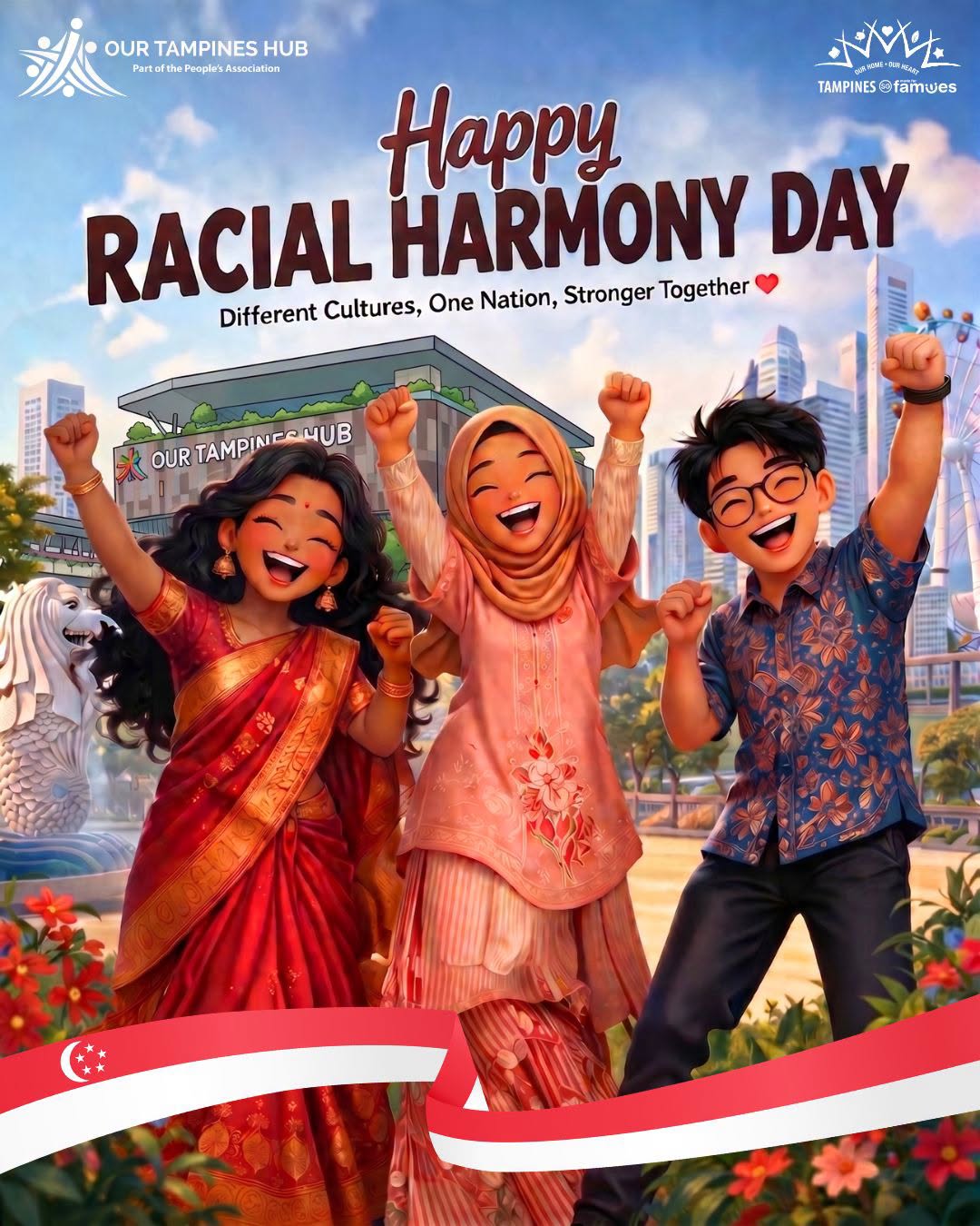 Our Tampines Hub Celebrates Racial Harmony Day on 21 July