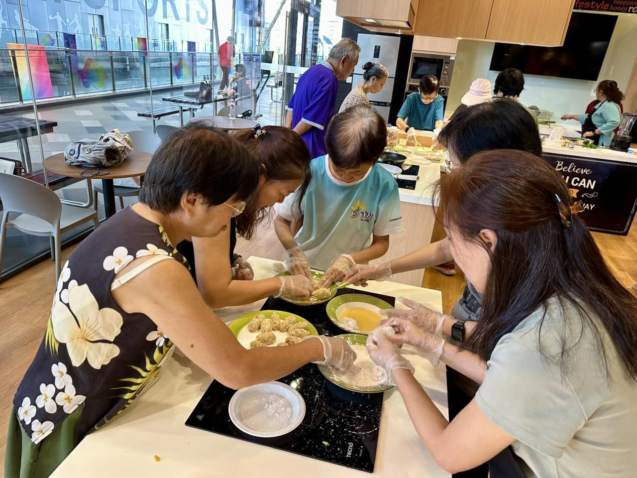 A variety of ingredients for croquettes and coriander mint chutney