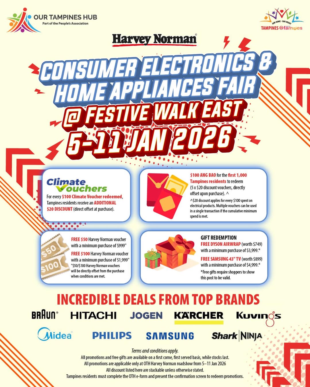 Harvey Norman Consumer and Electronics Fair at Our Tampines Hub