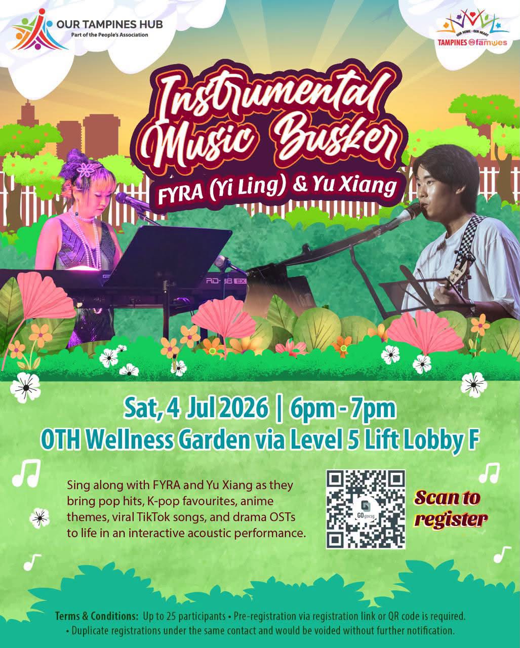 FYRA and Yu Xiang acoustic performance at OTH Wellness Garden