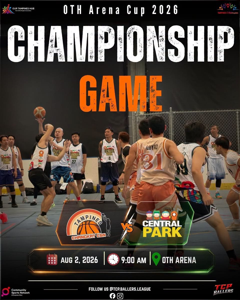 OTH Arena Cup 2026 Basketball Finals on 2 August at Our Tampines Hub