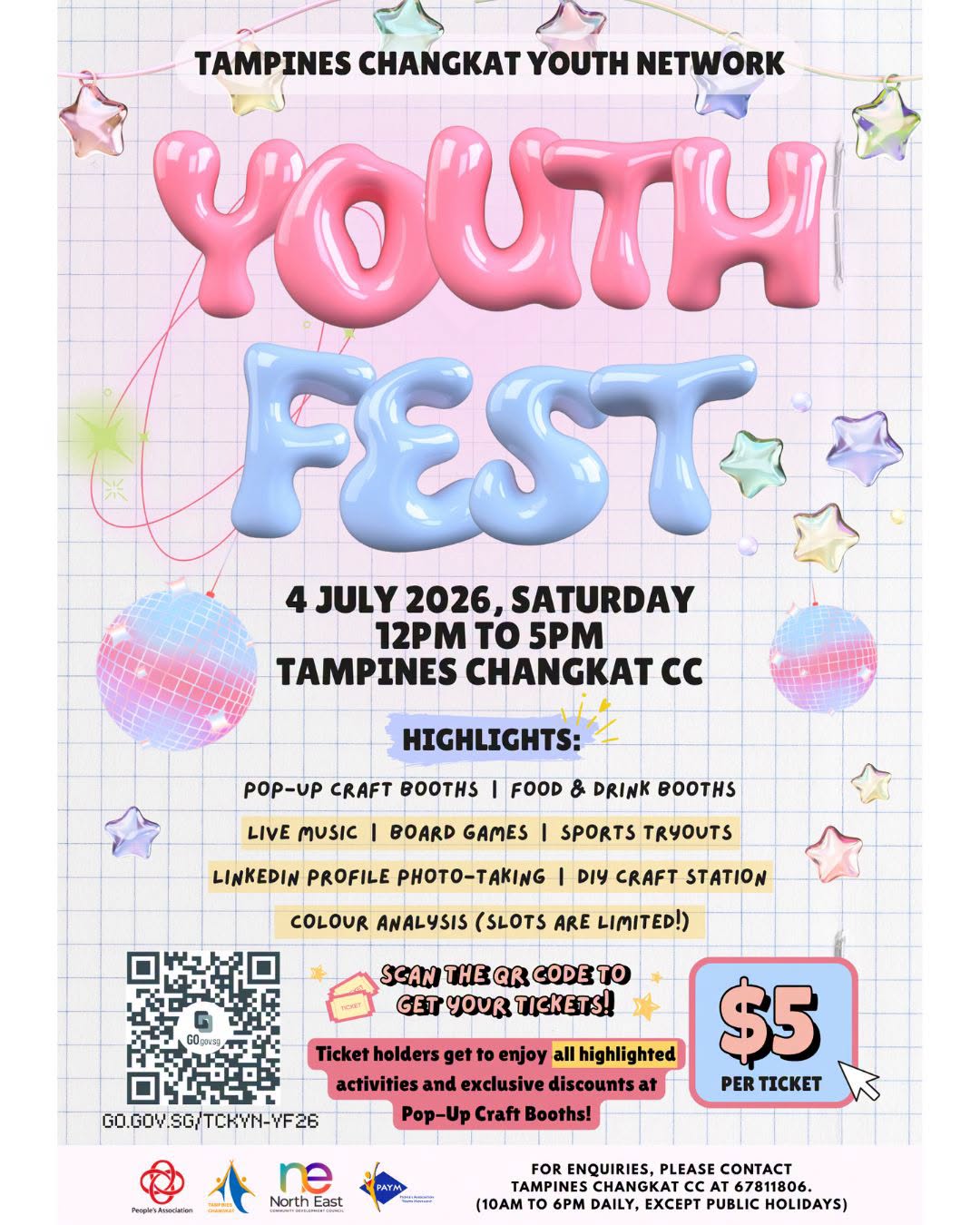 Tampines Changkat Youth Fest event poster