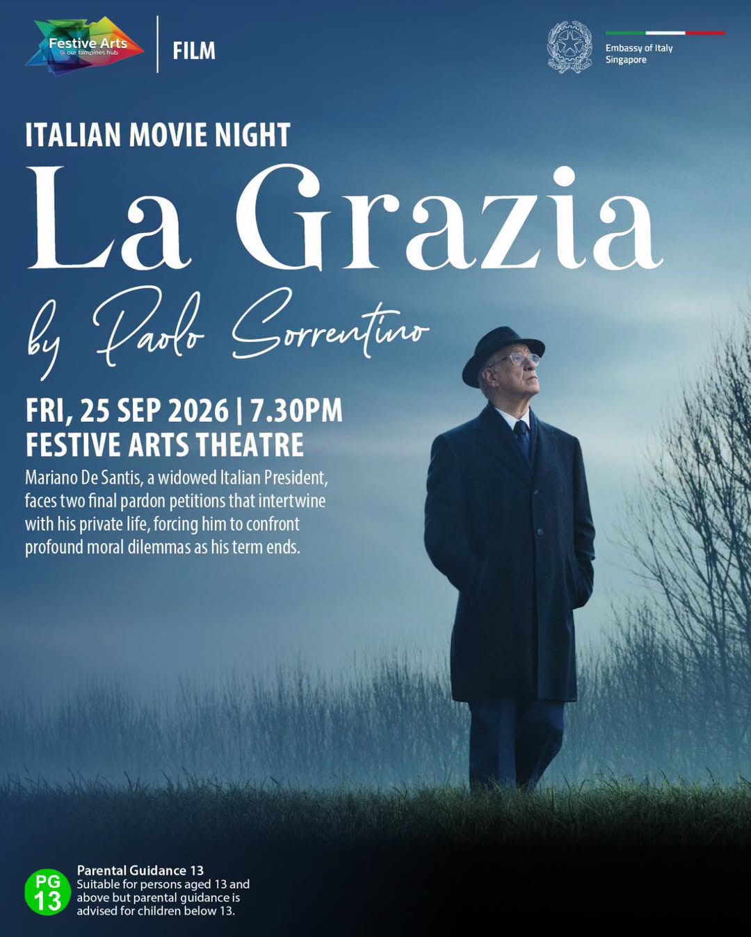 Italian Movie Night La Grazia at Our Tampines Hub