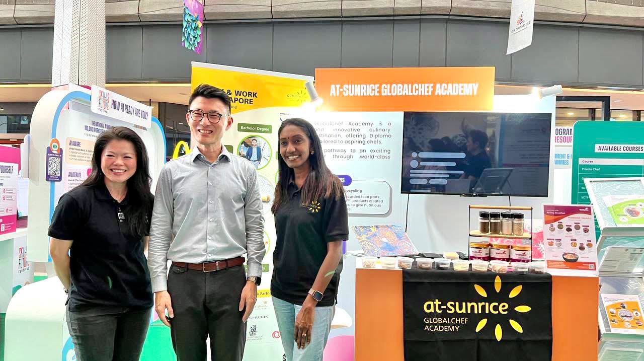 at-sunrice GlobalChef Academy booth at SkillsFuture Festival
