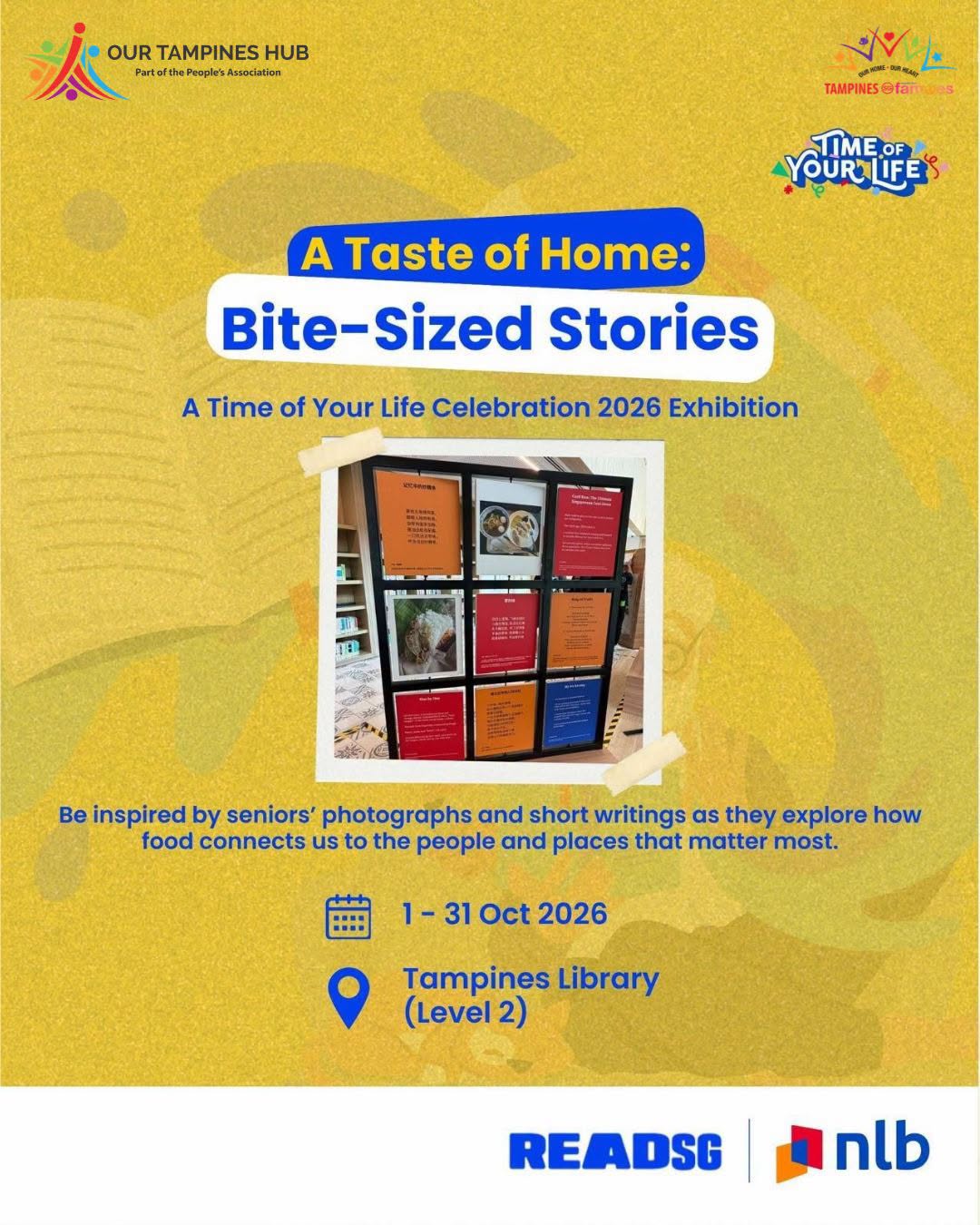 Bite-Sized Stories Exhibition at Tampines Library for TOYL Celebration 2026