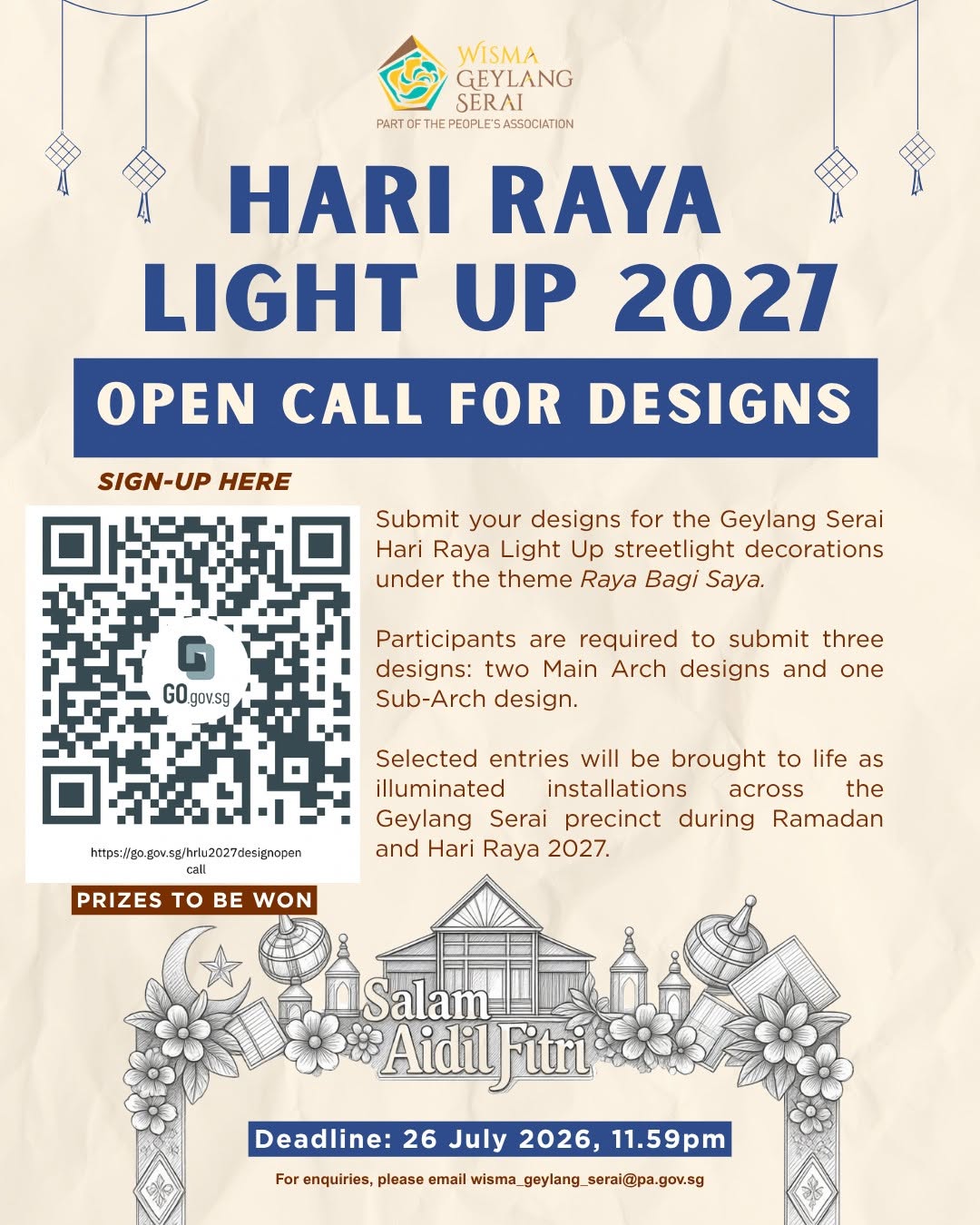 Hari Raya Light Up 2027 Design Open Call Deadline Extended to 26 July 2026