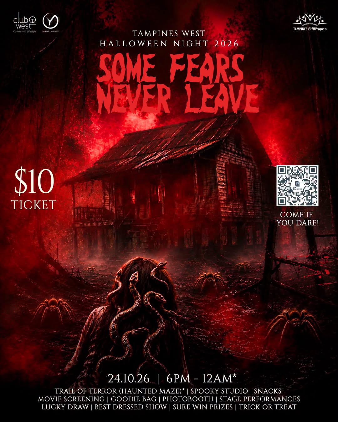Tampines West Halloween Night 2026: $10 Tickets for Trail of Terrors