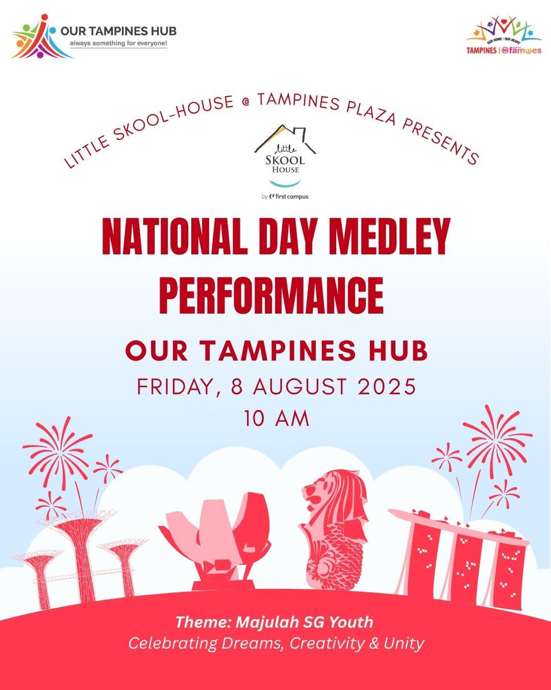 Children of The Little Skool-House preparing for their National Day performance.