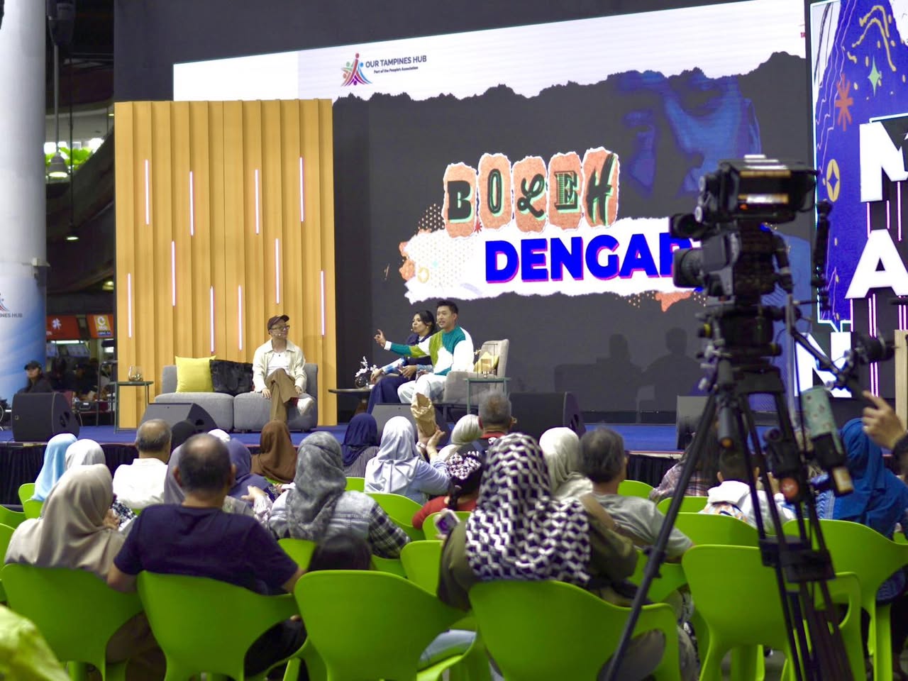 Crowd gathered at Our Tampines Hub for MANJA event